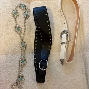 Set of 3 Fashion Belts